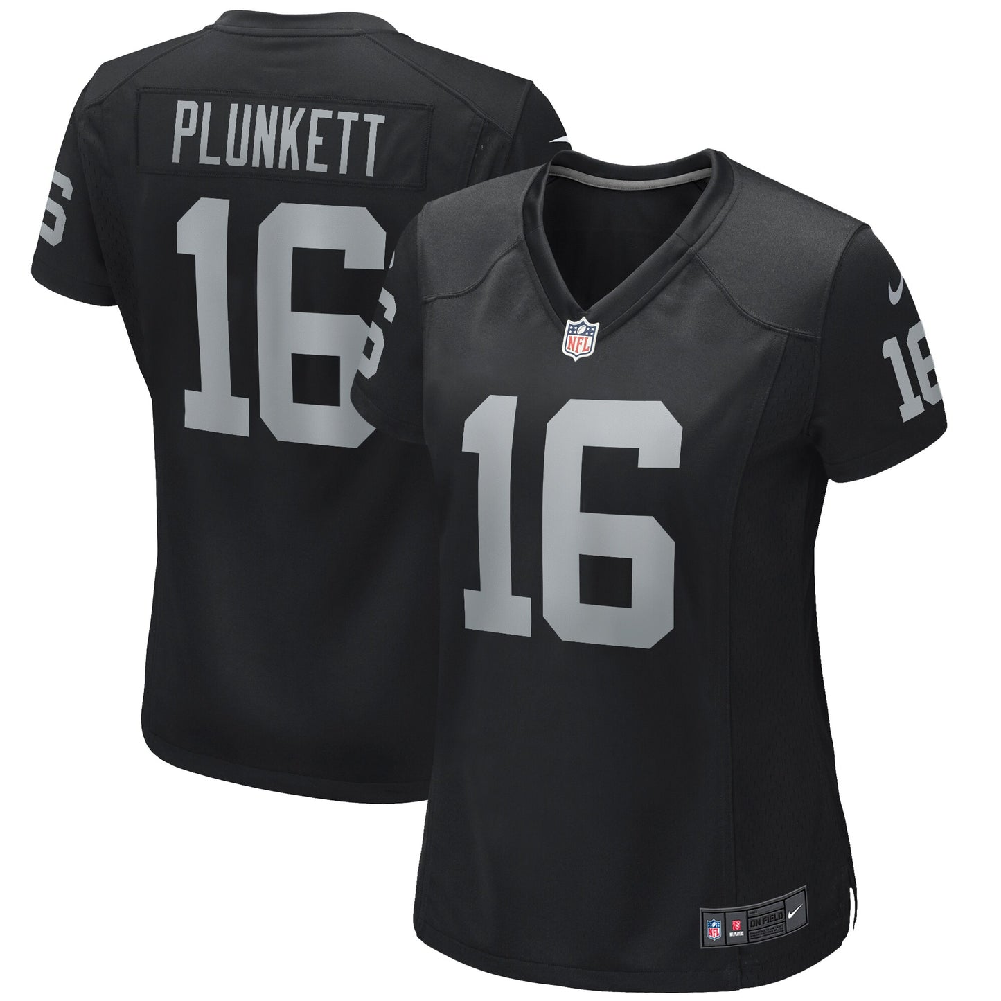 Jim Plunkett Las Vegas Raiders Nike Women's Game Retired Player Jersey - Black