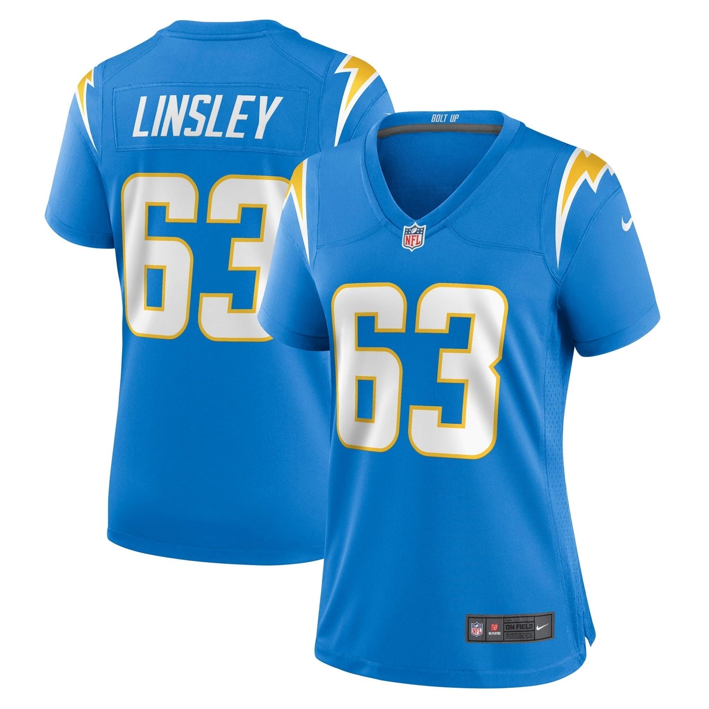 Women's Nike Corey Linsley Powder Blue Los Angeles Chargers Game Player Jersey