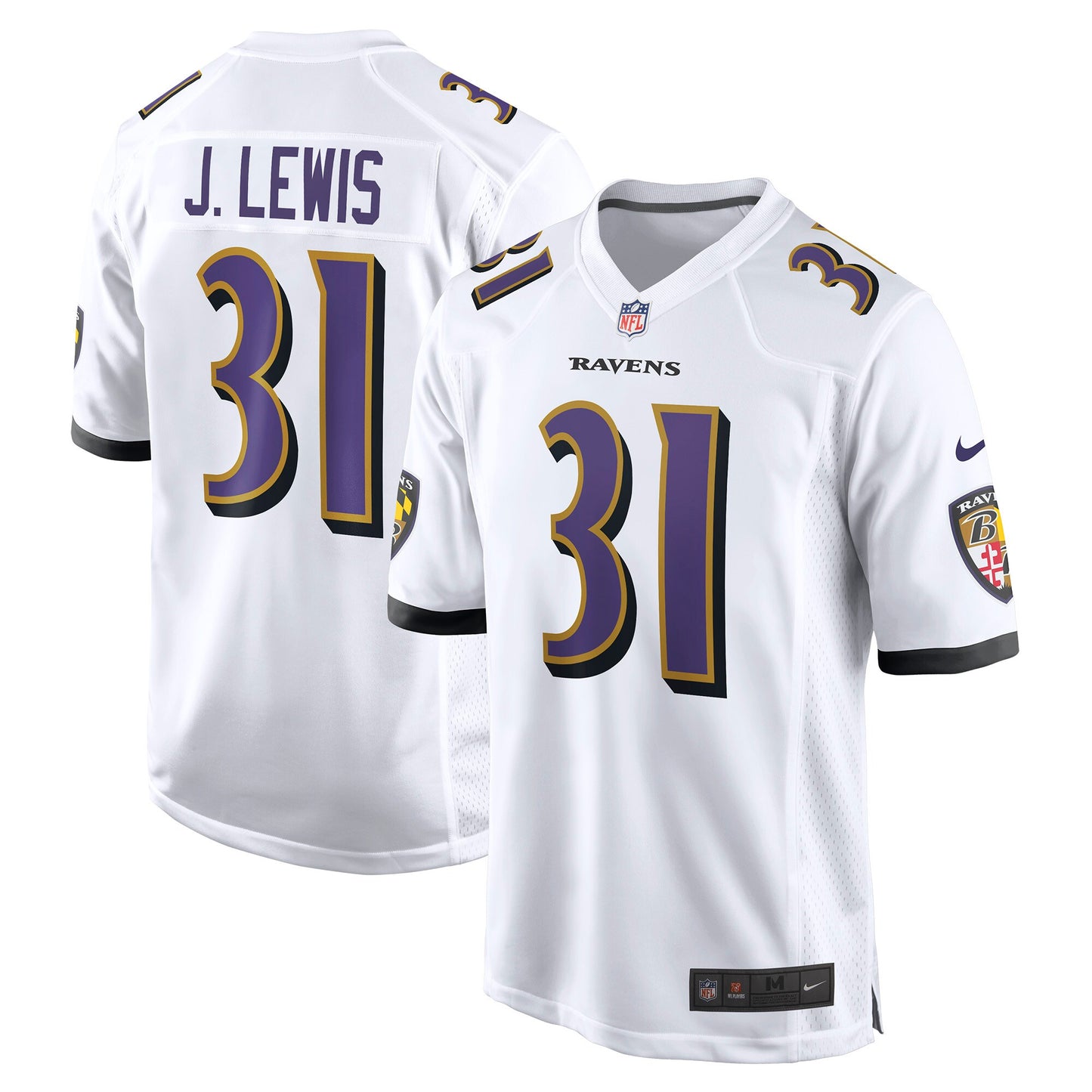 Jamal Lewis Baltimore Ravens Nike Retired Player Game Jersey - White
