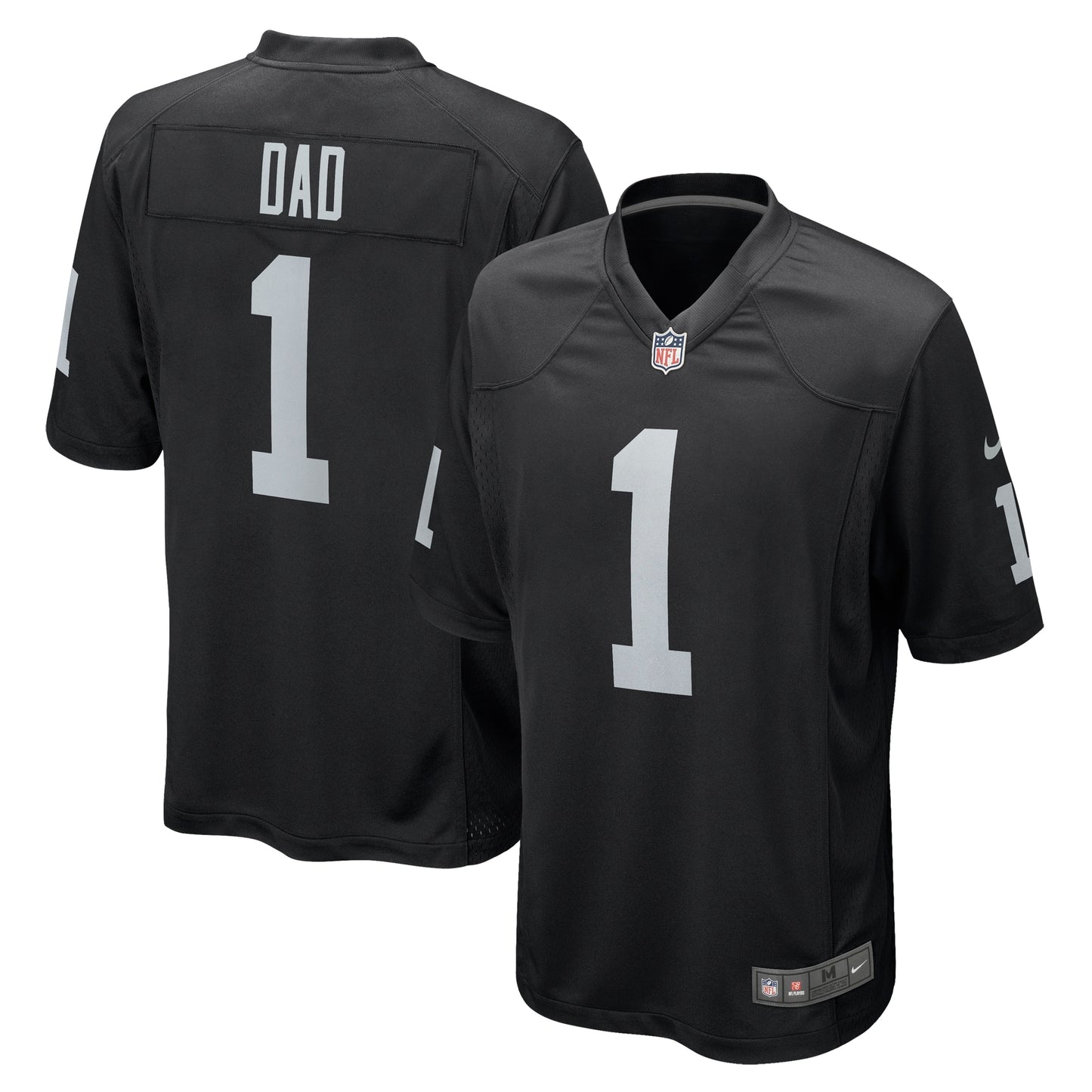 Number 1 Dad Las Vegas Raiders Nike Game Jersey - Black