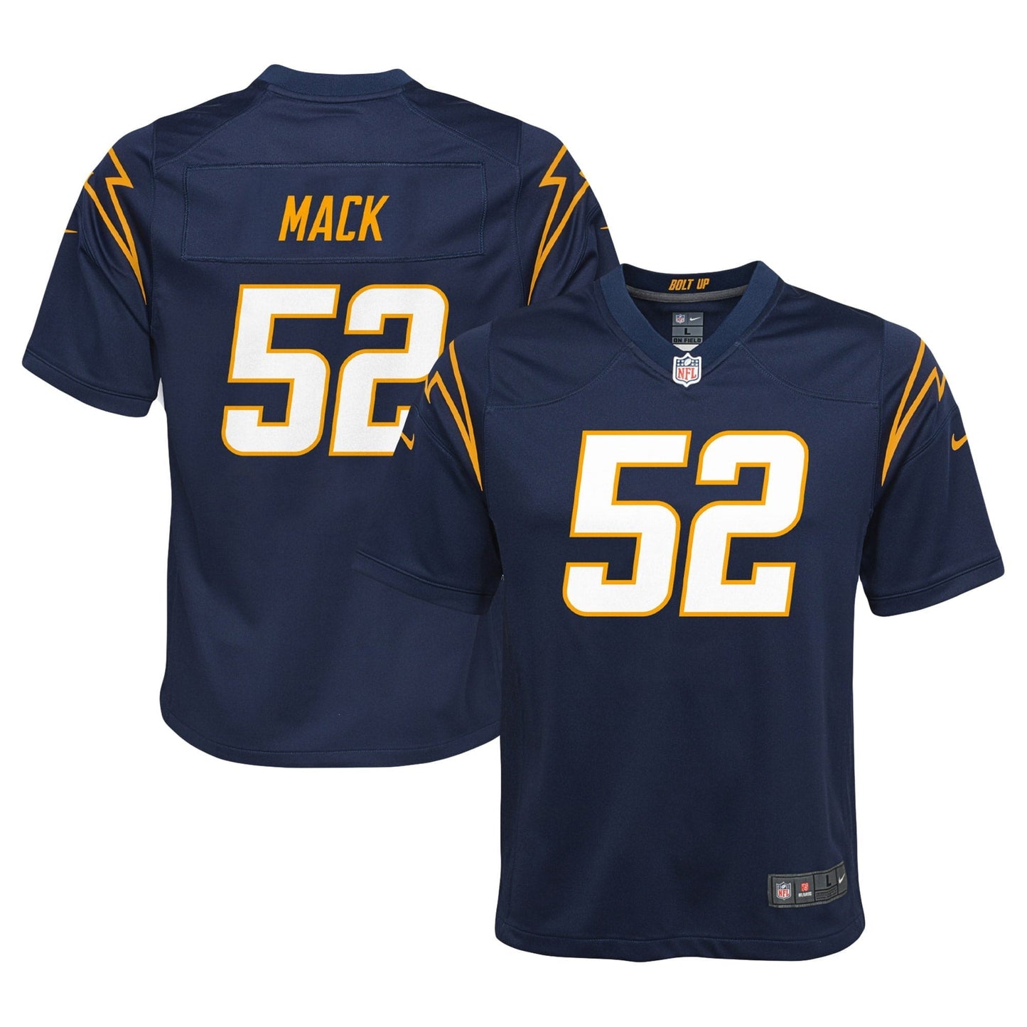 Youth Nike Khalil Mack Navy Los Angeles Chargers Game Jersey