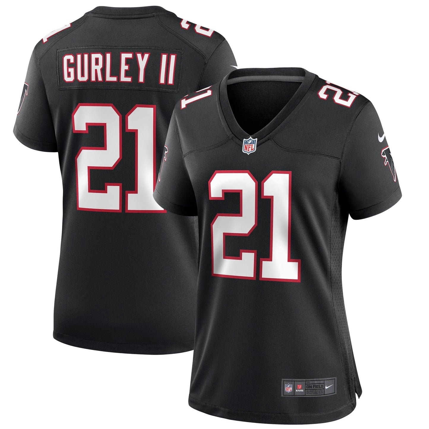 Women's Nike Todd Gurley II Black Atlanta Falcons Throwback Game Jersey