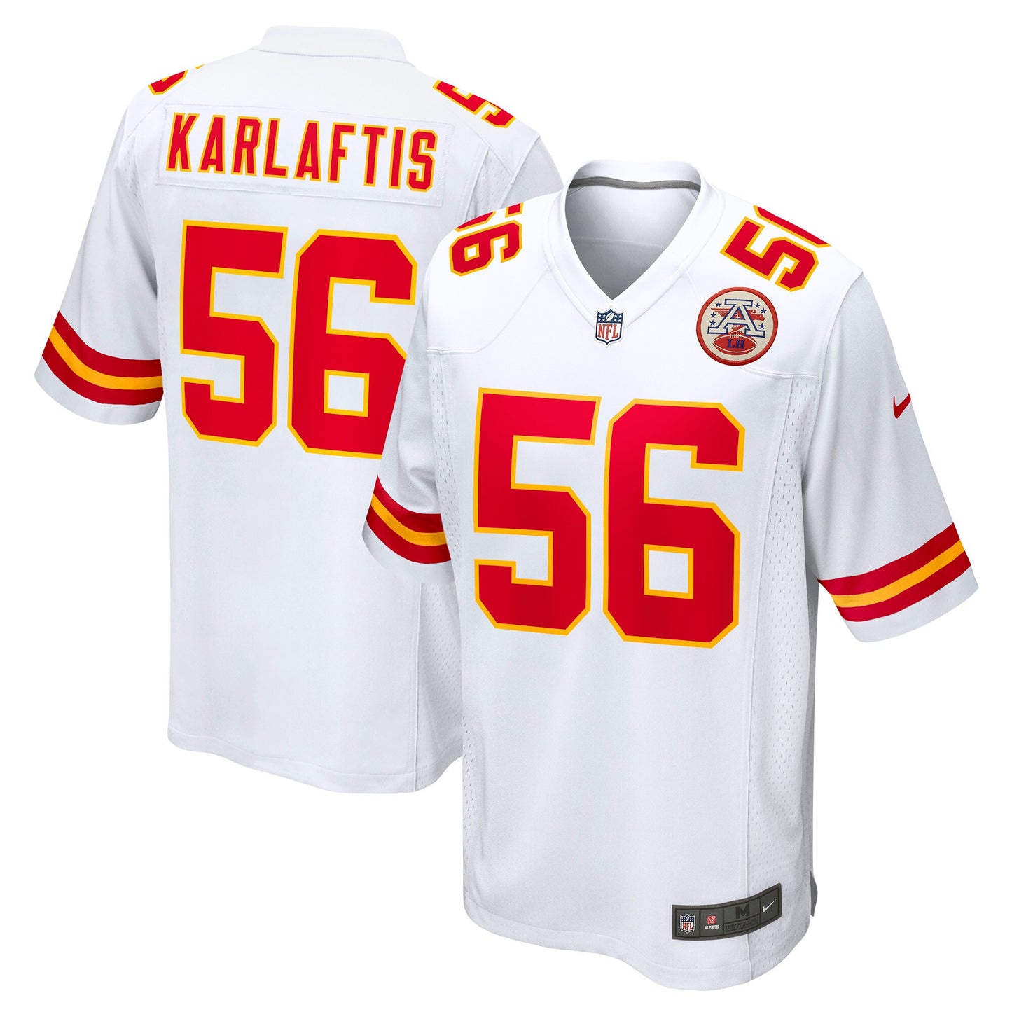 George Karlaftis Kansas City Chiefs Nike Away Game Player Jersey - White
