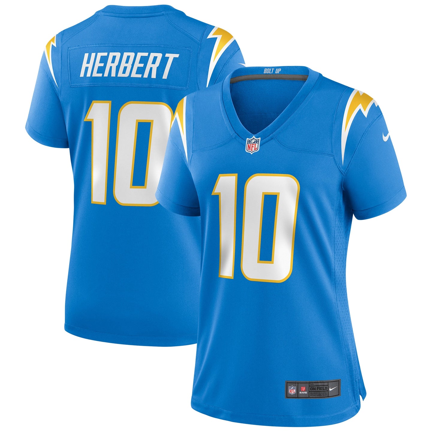 Justin Herbert Los Angeles Chargers Nike Women's Game Jersey - Powder Blue