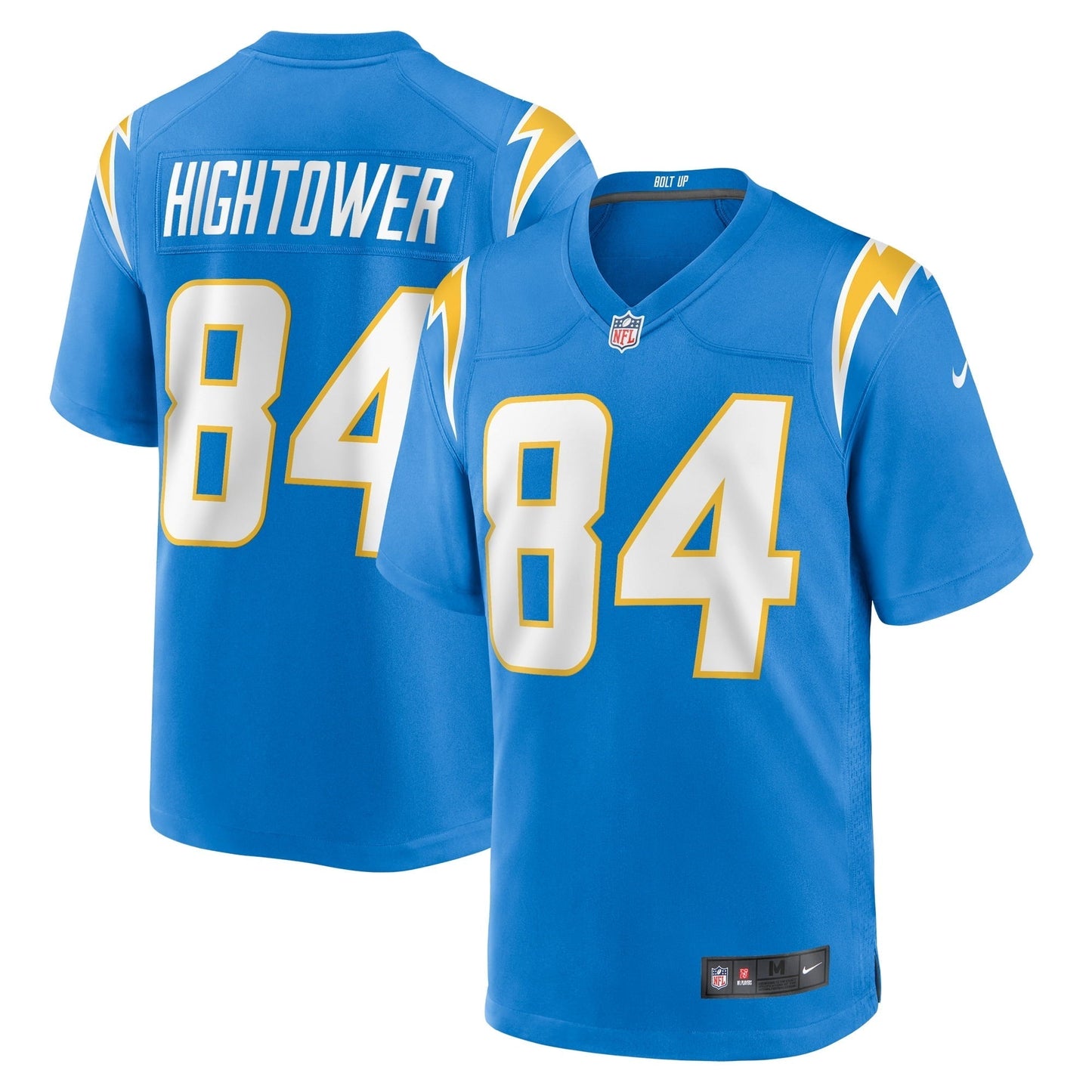Men's Nike John Hightower Powder Blue Los Angeles Chargers Home Game Player Jersey