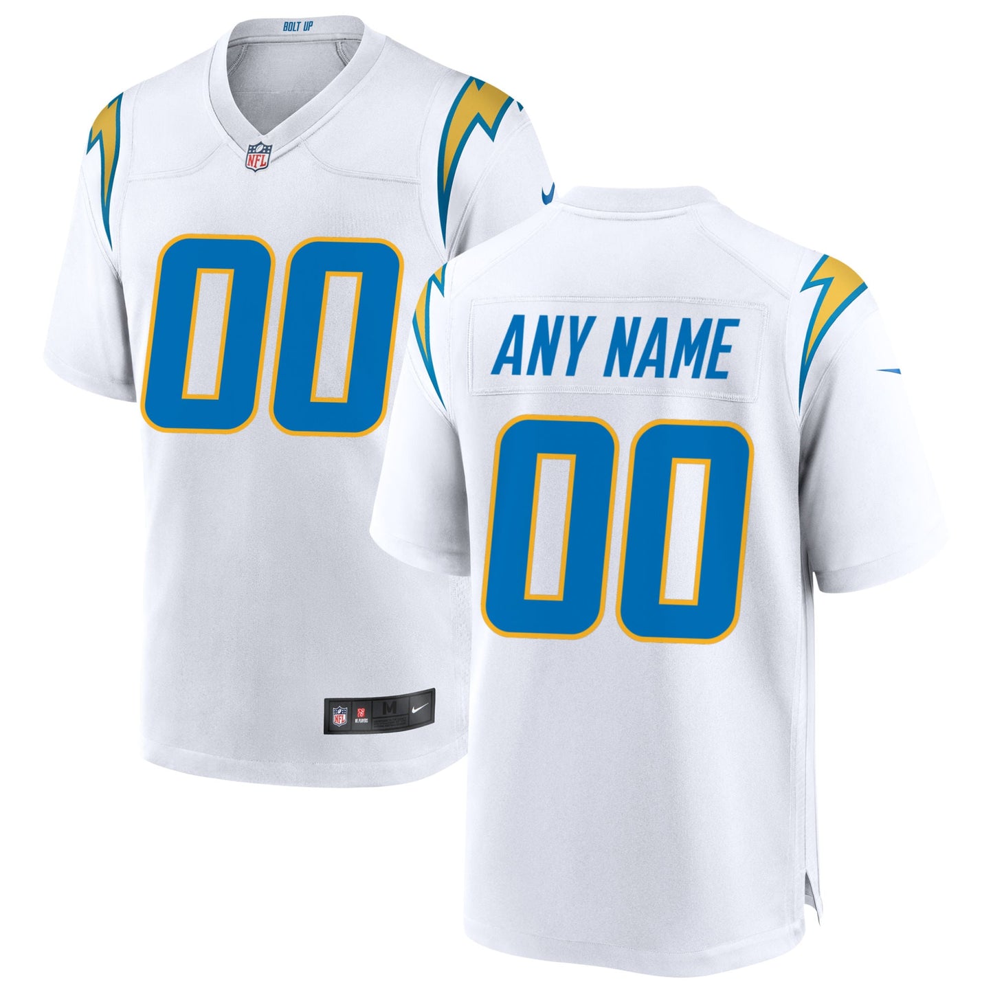 Los Angeles Chargers Nike Custom Game Jersey - White