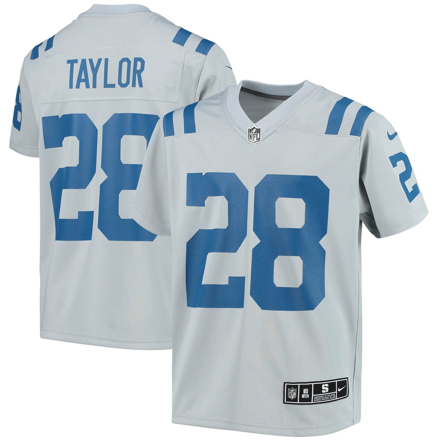 Jonathan Taylor Indianapolis Colts Nike Youth Inverted Team Game Jersey - Gray
