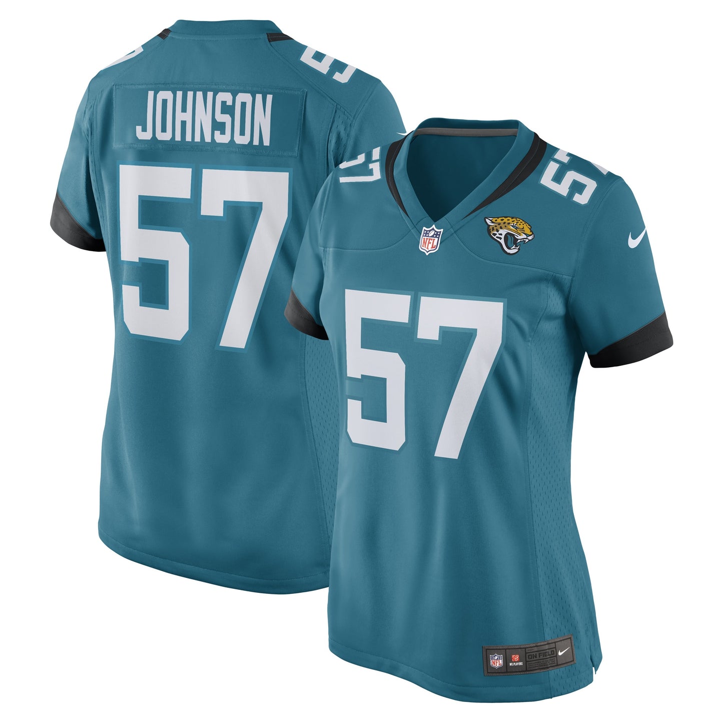 Caleb Johnson Jacksonville Jaguars Nike Women's Game Player Jersey - Teal