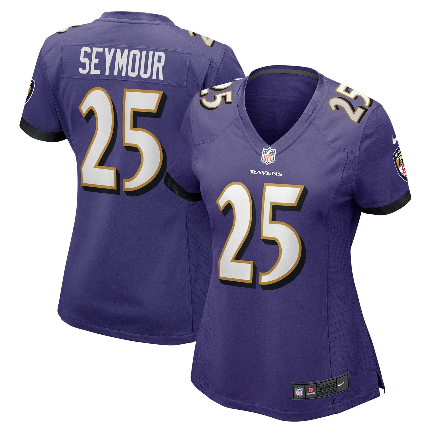 Women's Nike Kevon Seymour Purple Baltimore Ravens Game Player Jersey
