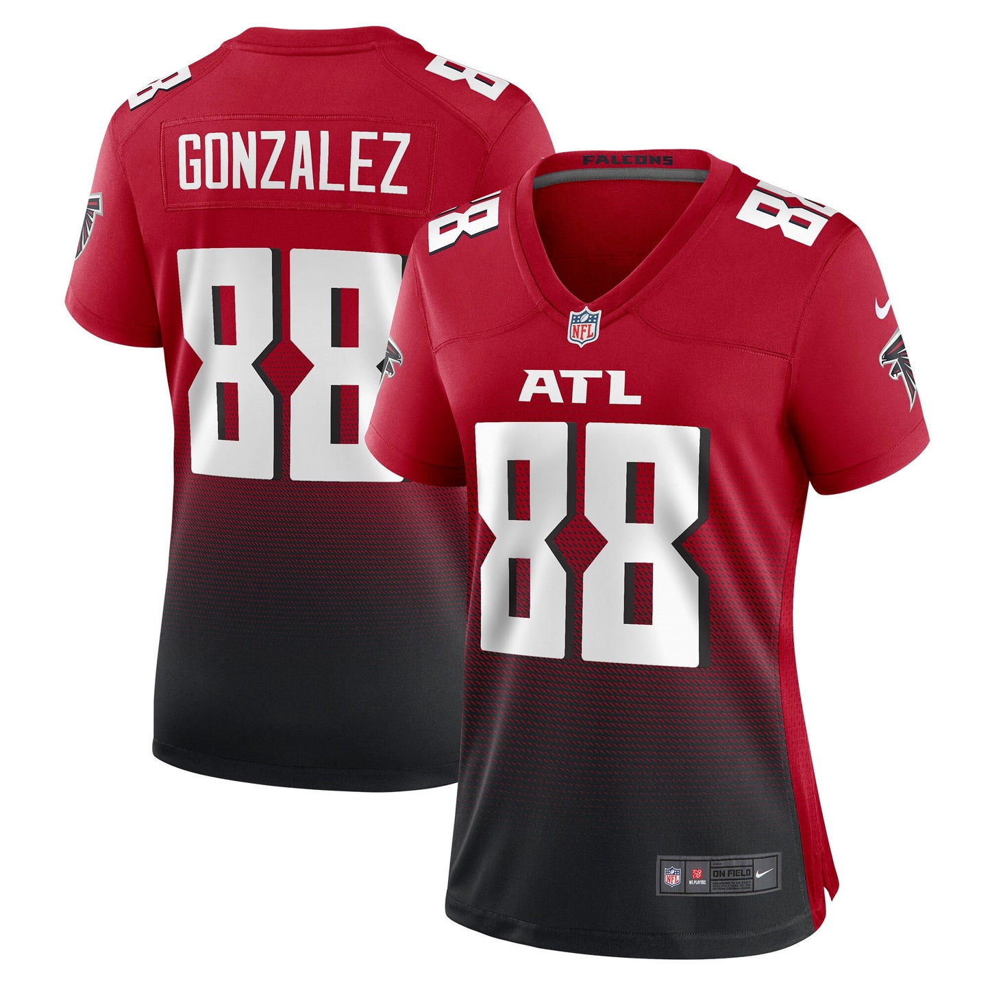 Tony Gonzalez Atlanta Falcons Nike Women's Retired Game Jersey - Red