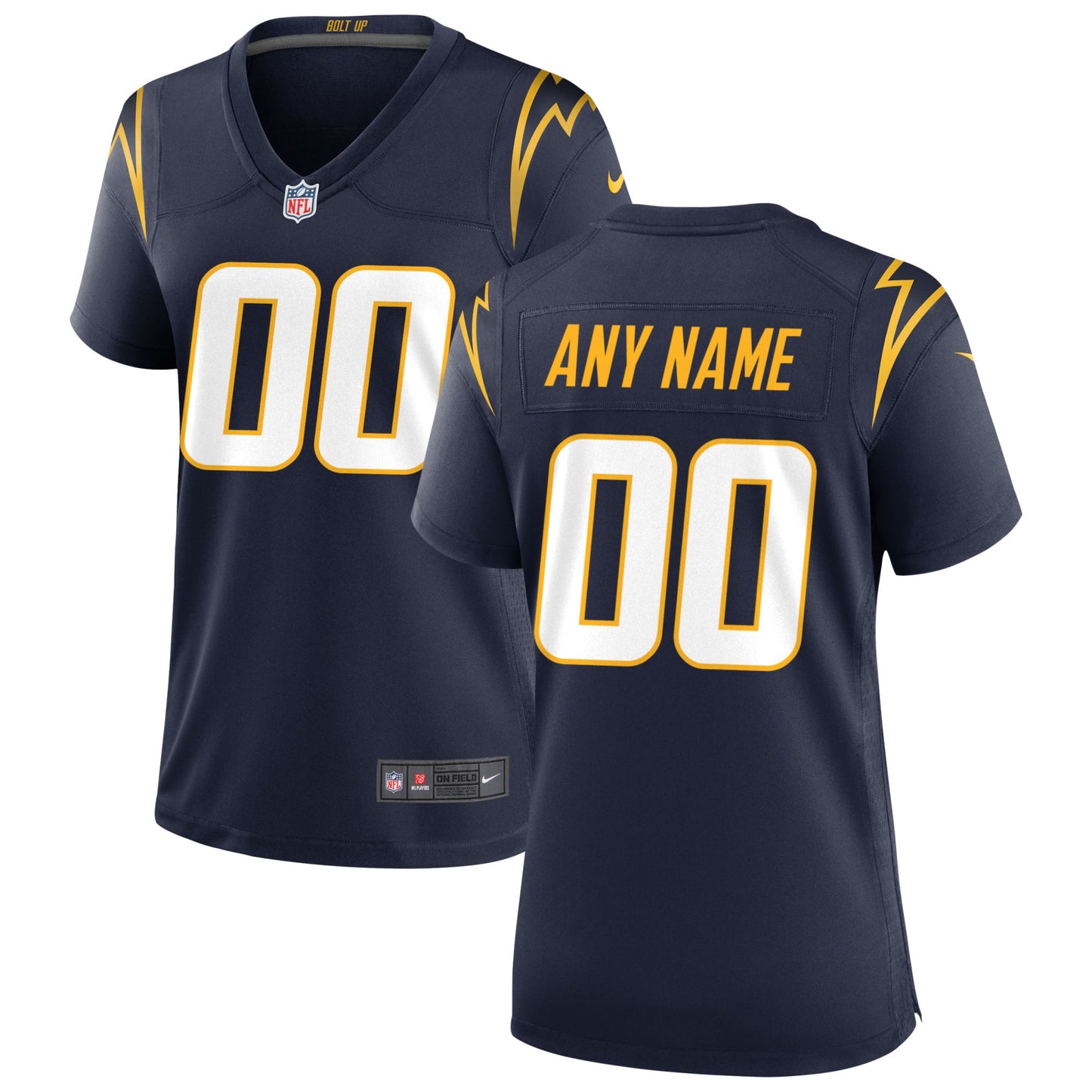 Los Angeles Chargers Nike Women's Alternate Custom Game Jersey - Navy