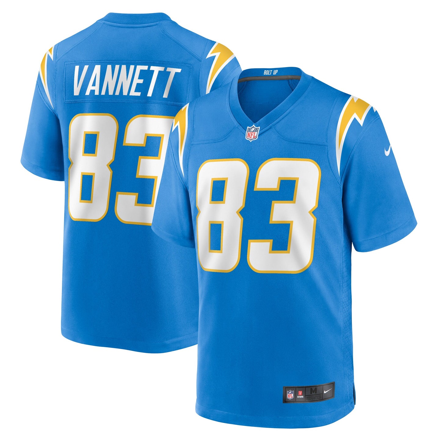 Nick Vannett Los Angeles Chargers Nike Team Game Jersey - Powder Blue