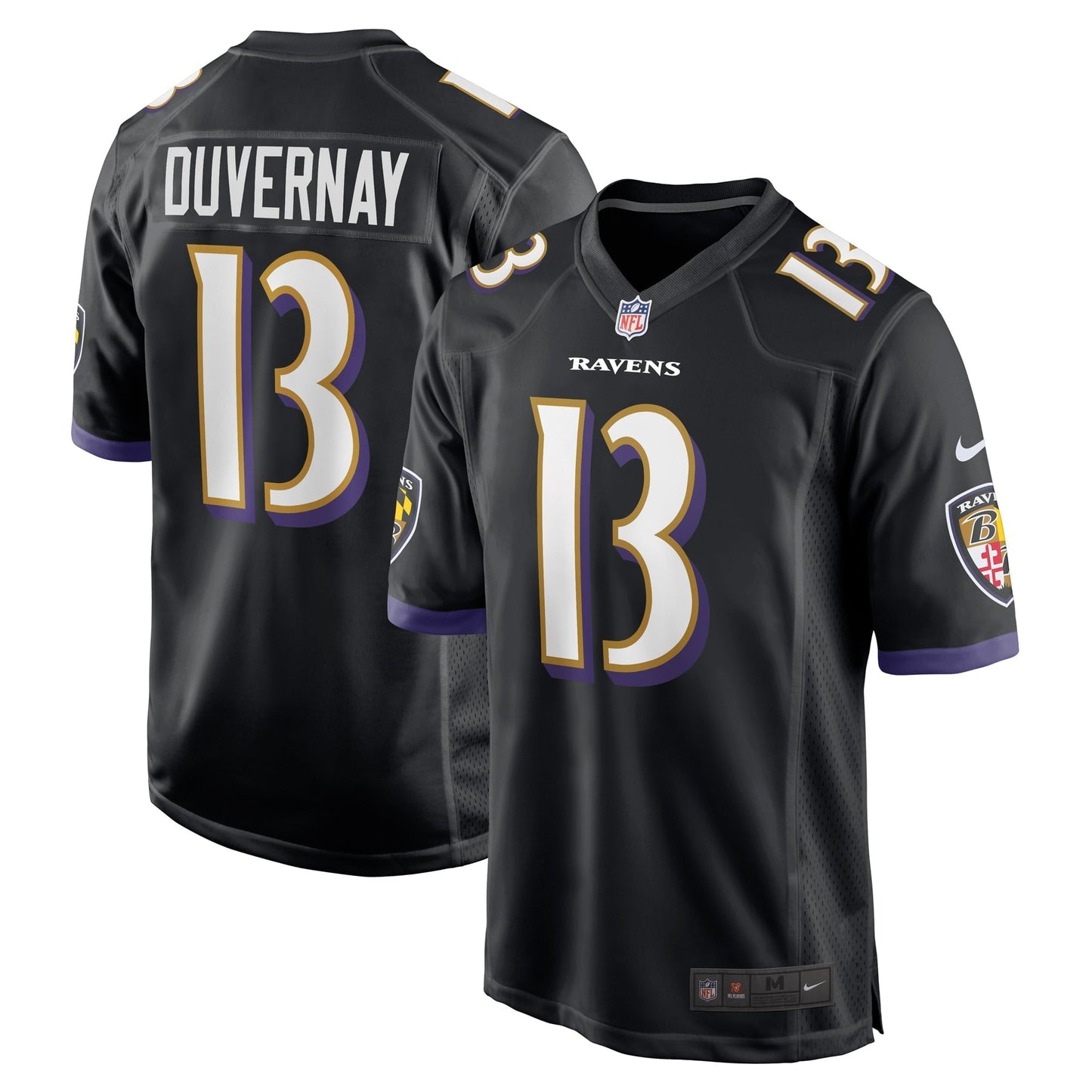Men's Nike Devin Duvernay Black Baltimore Ravens Game Player Jersey