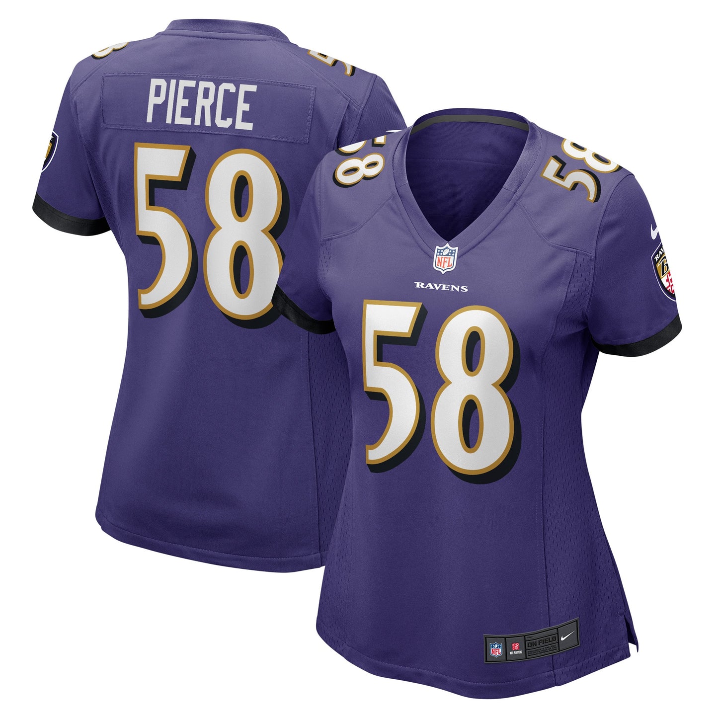 Michael Pierce Baltimore Ravens Nike Women's Game Jersey - Purple