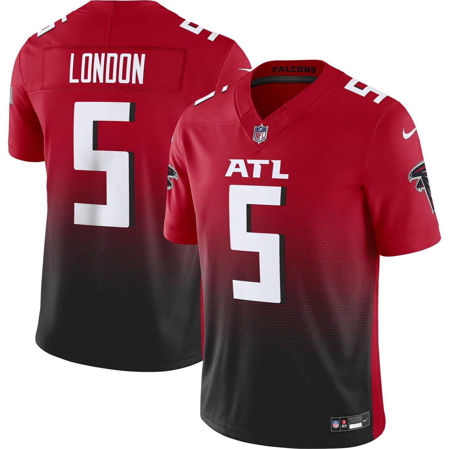 Men's Nike Drake London Red Atlanta Falcons Vapor F.U.S.E. Limited Jersey