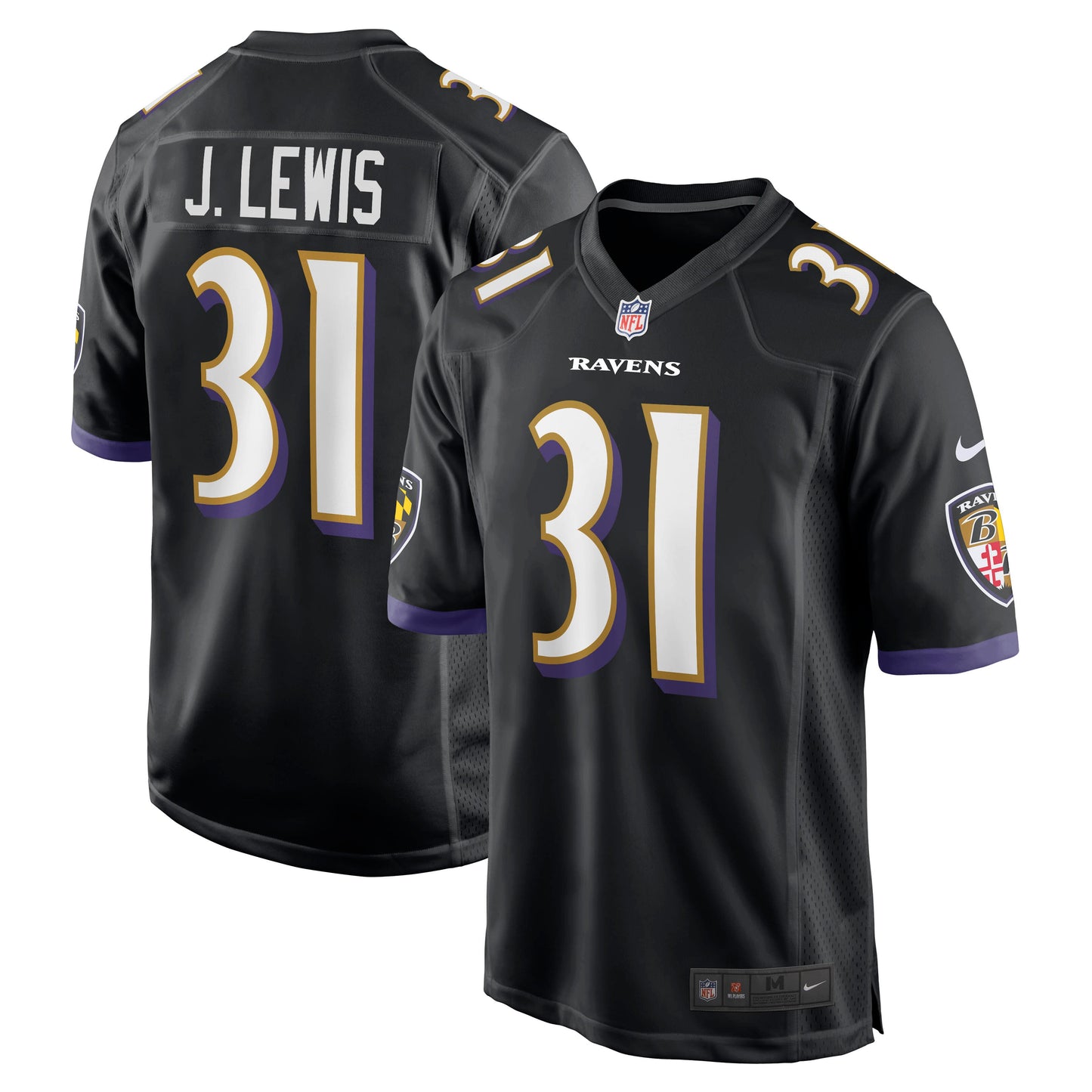Jamal Lewis Baltimore Ravens Nike Retired Player Jersey - Black